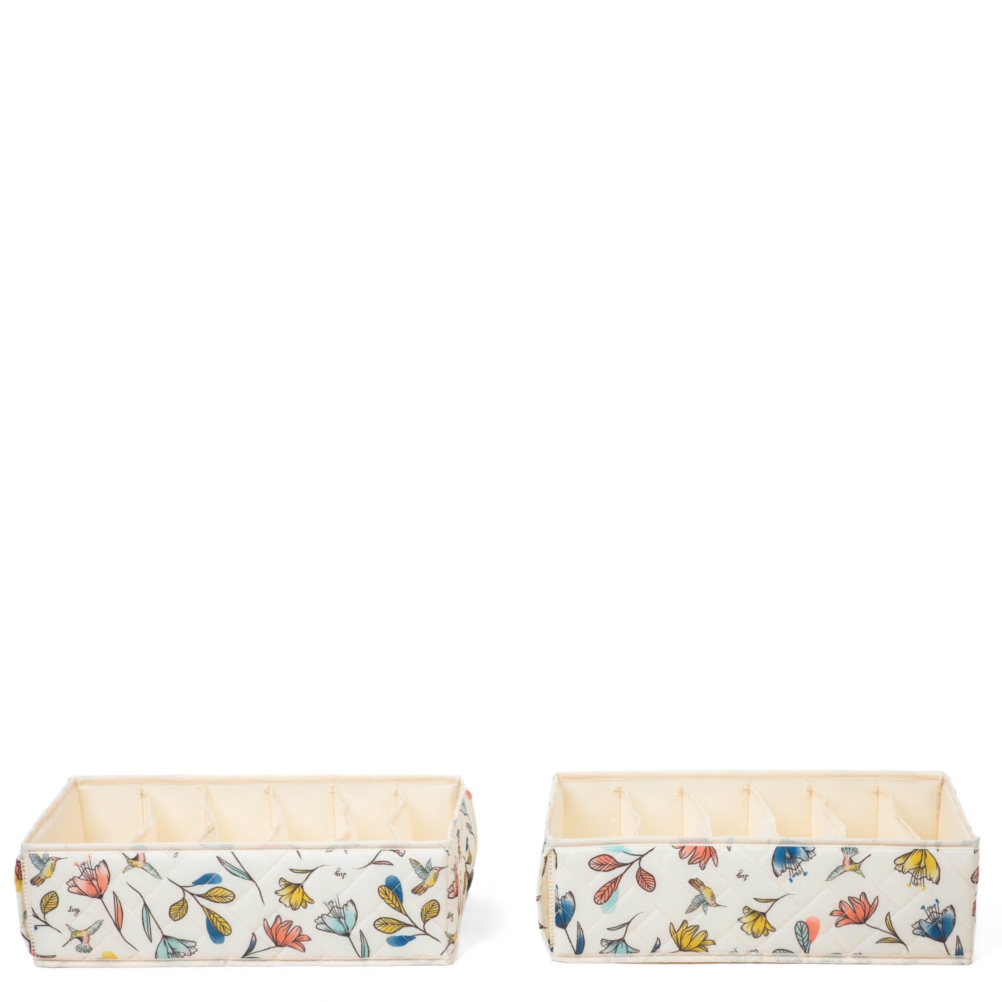 Dolly 2pc 6 Pocket Drawer Organizer - HUMMINGBIRD FLORAL - Dolly2pk_HummingbirdFloral_03